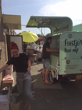 Een “in Actie foto” af en toe als Chris een grote klus heeft hel